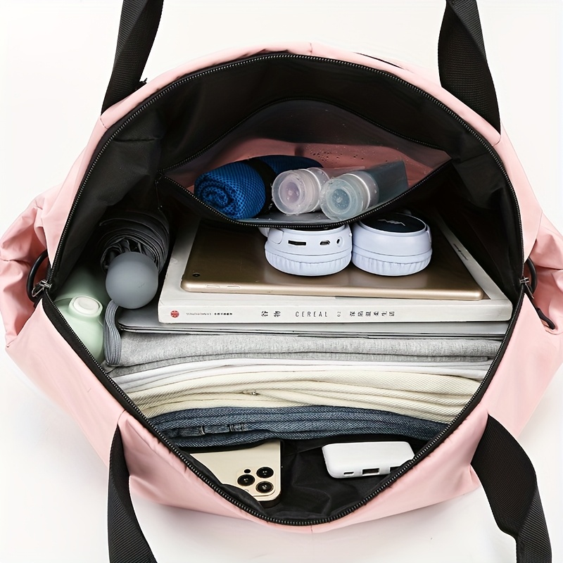 wet   travel bag large capacity crossbody sports handbag yoga training luggage bag gym bag weekend bag Product details 8