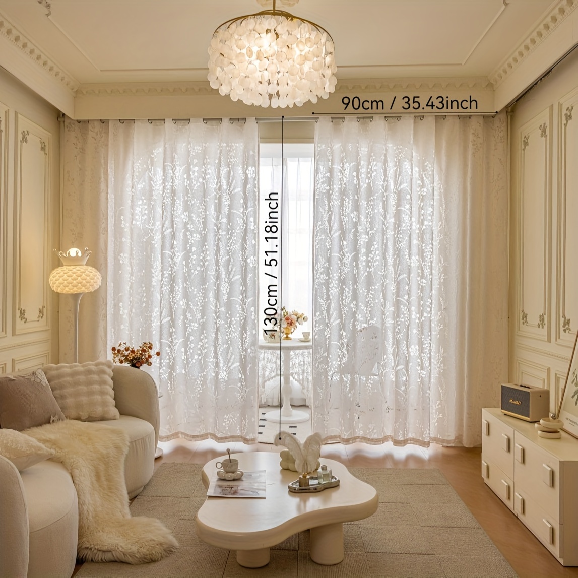 2st ( stil amerikansk fransk) färdig gardin färdig - Temu Sweden