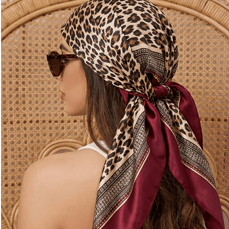 Image of 1 Bohemian-style Paisley Print Headscarf, A Fashionable Headscarf/shawl, Suitable For Daily Wear And Vacation Use