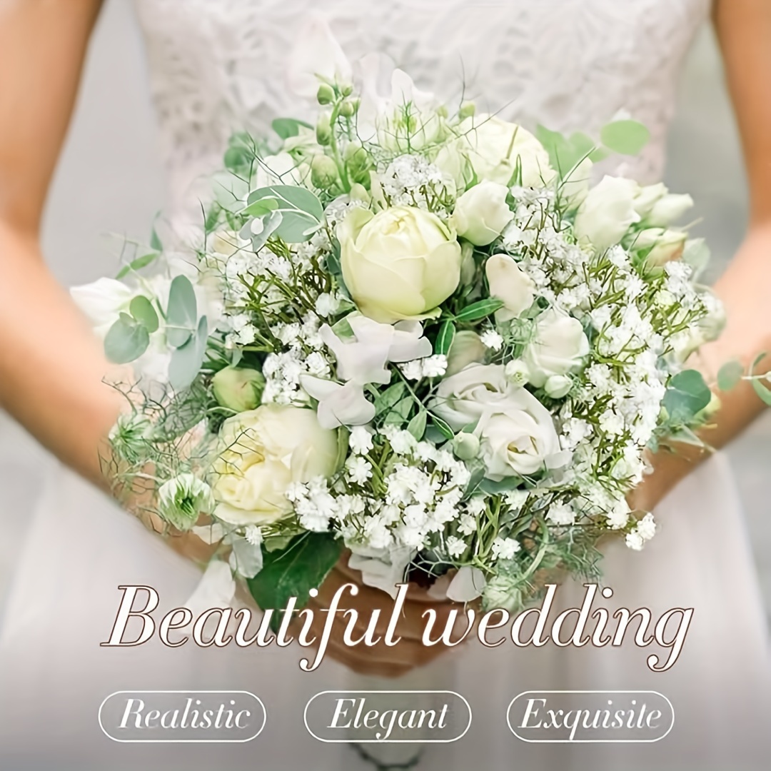 Künstliche Schleierkraut-Blumen, Weiß, 30 Stück – Fühlt Sich Echt An, Für Hochzeiten, Deko & Arrangements