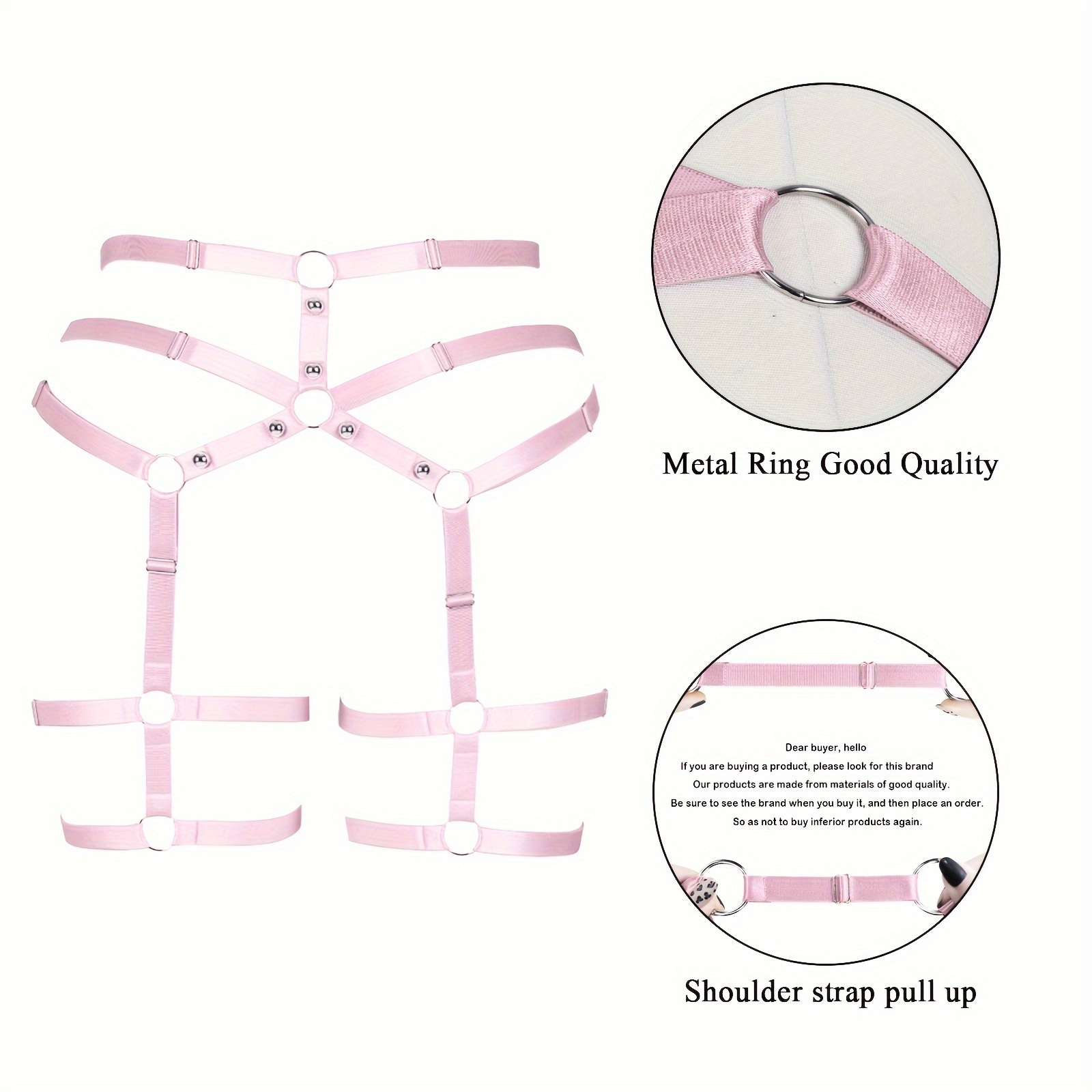 plus size harness garter belt punk leg waist straps lingerie - Temu