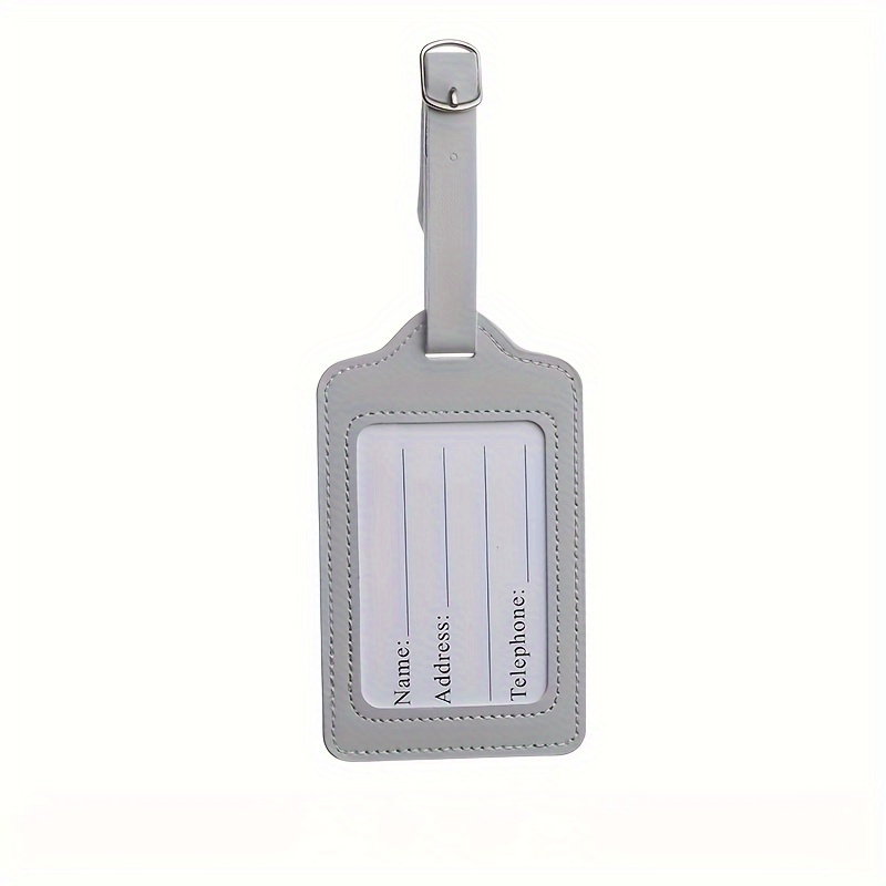 TEMU Travel Luggage Tag Suitcase Hanging Tag Tag Trolley Bag Pendant Anti-loss Tag Tag Synthetic Synthetic Leather