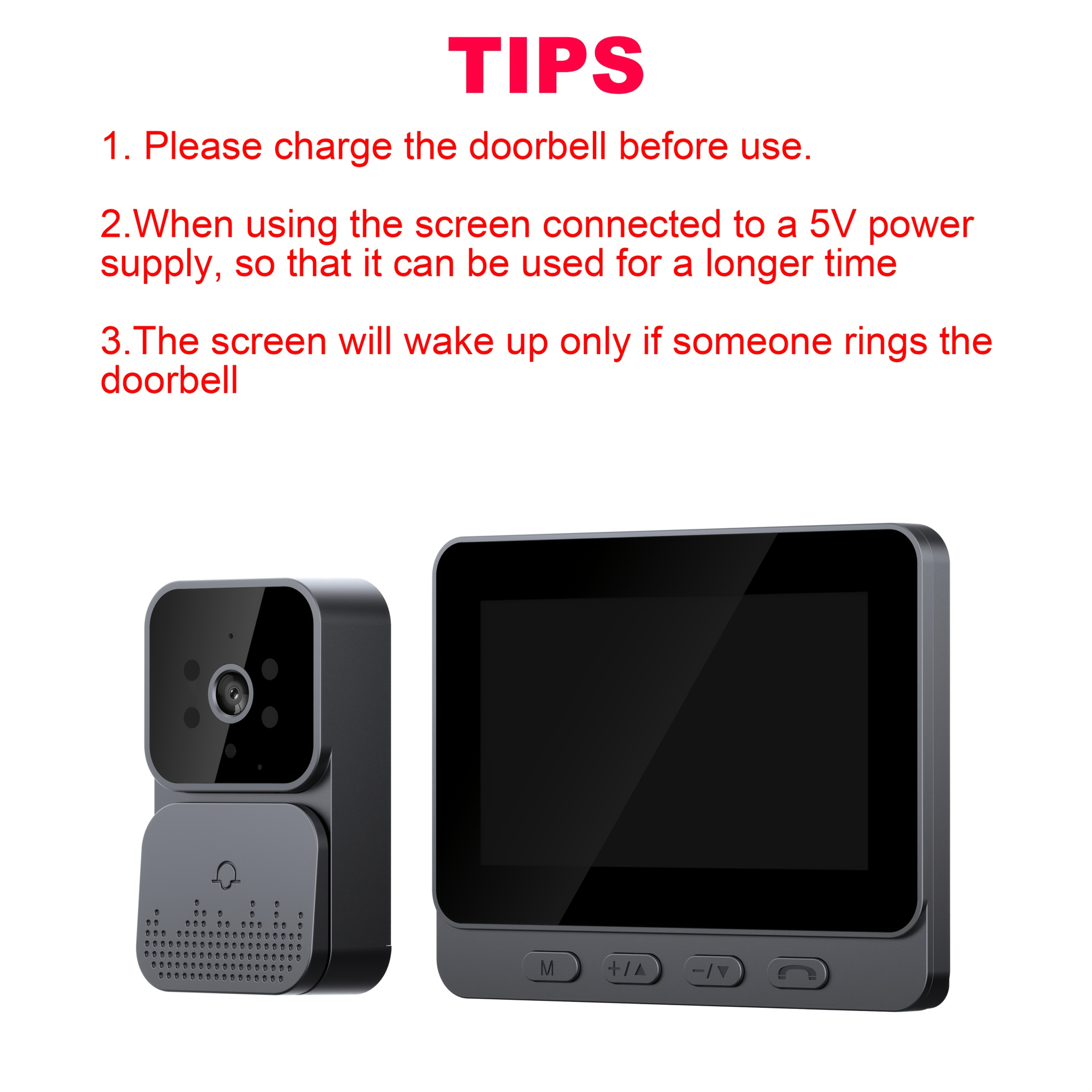 Door Camera Wireless Video Intercom Doorbell And Monitor Video