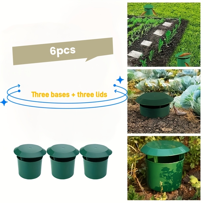 E-shop 6er-Set Hochwertige Schneckenfallenbox, Wiederverwendbar, Ideal für Schmetterlingsfänger in Gärten Höfen, Auch eine Qualitätsfalle für