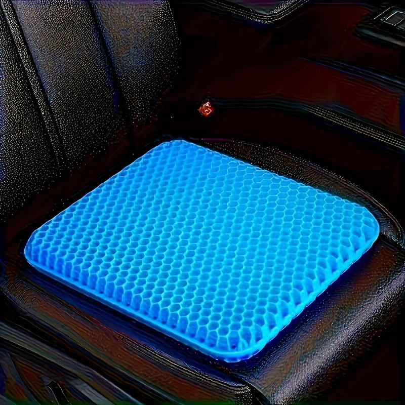 

Cooling Gel Car Seat Cushion, Honeycomb Design, Breathable Rubberized Material, Non-slip, Physically Cools For 8 Hours Comfort - Air