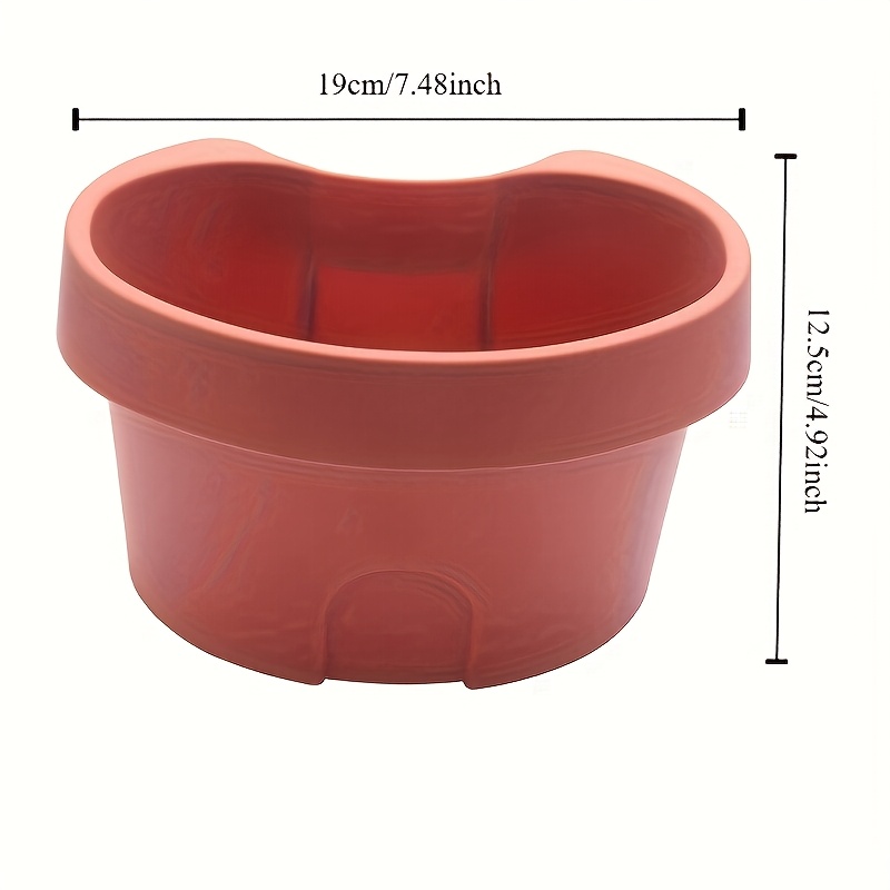 JAPCHET Confezione Da 30 Piattini Per Piante Rossi | Diametro 26 Cm, Vassoi In Plastica Resistente | Impermeabili E Antiurto, Per Vasi Da Fiori Interni/esterni