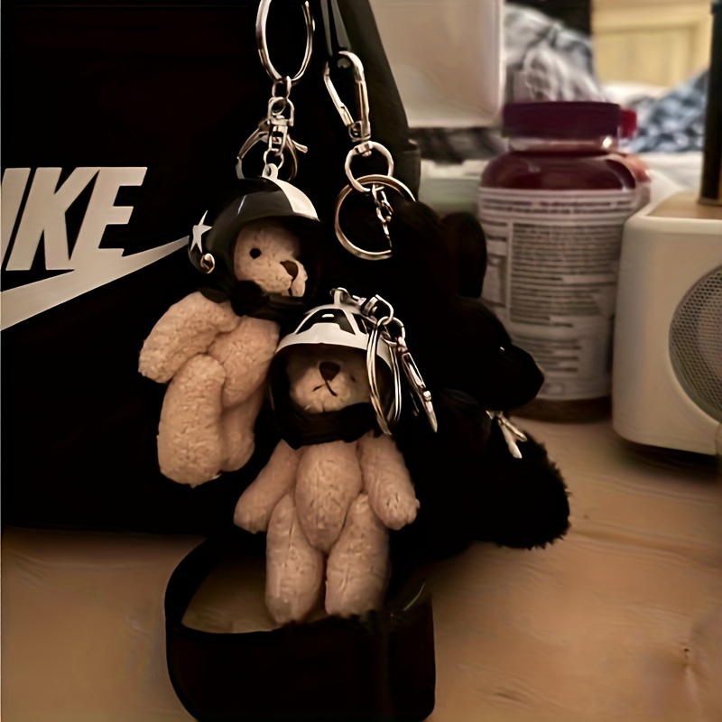 

Adorable Bear Charm - Perfect For Keychains, School Bags & Party Favors, Available In White Or Black