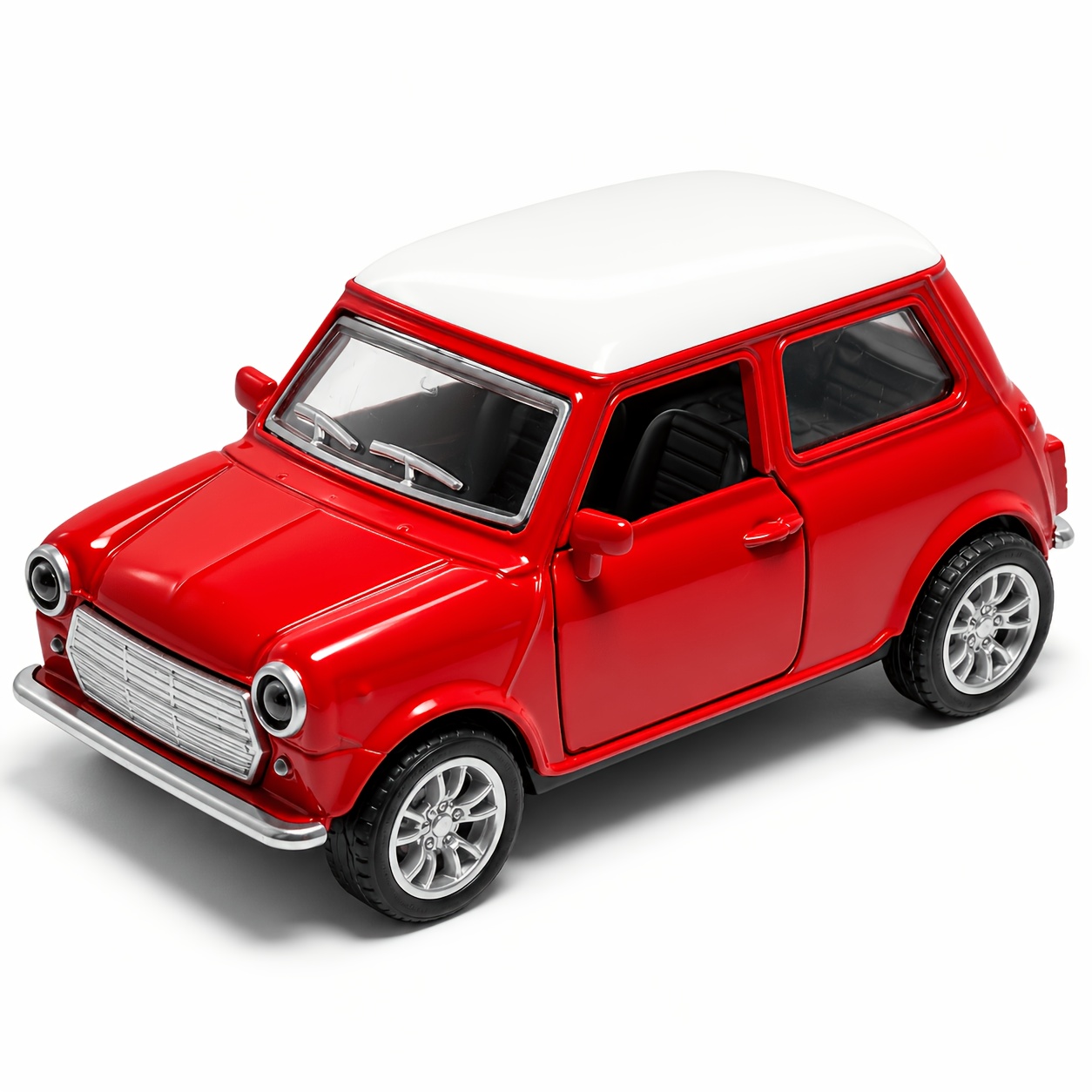 TEMU Coche de juguete de aleación a 1/36, función de retroceso, con pintura , interior detallado, miniatura, juguete