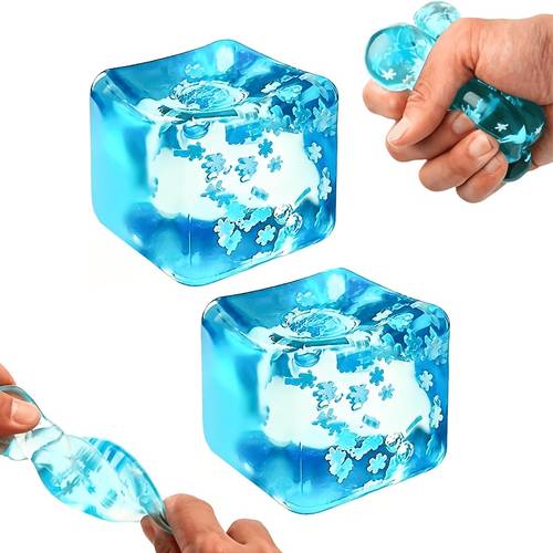 3pcs snowflake cube squeeze toys work study and relaxation desk decoration suitable for easter halloween christmas school parties family portable small toy