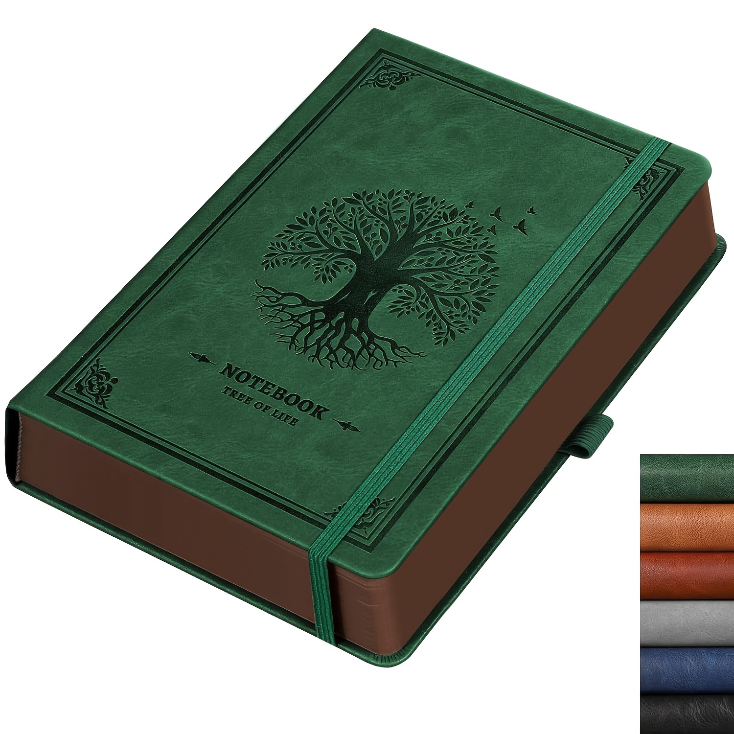 

Of Life A5 Leather Journal - 320 Lined Pages, Elegant Embossed Cover, Ideal For Writing, Travel & Work - Perfect Christmas Gift For , In Multiple Colors, 5.75" X 8.38