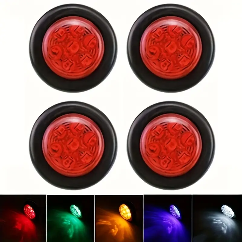 NWpangu 4Pezzi Luci Laterali A LED Per Rimorchio, 12V 24V LED - Foto 9