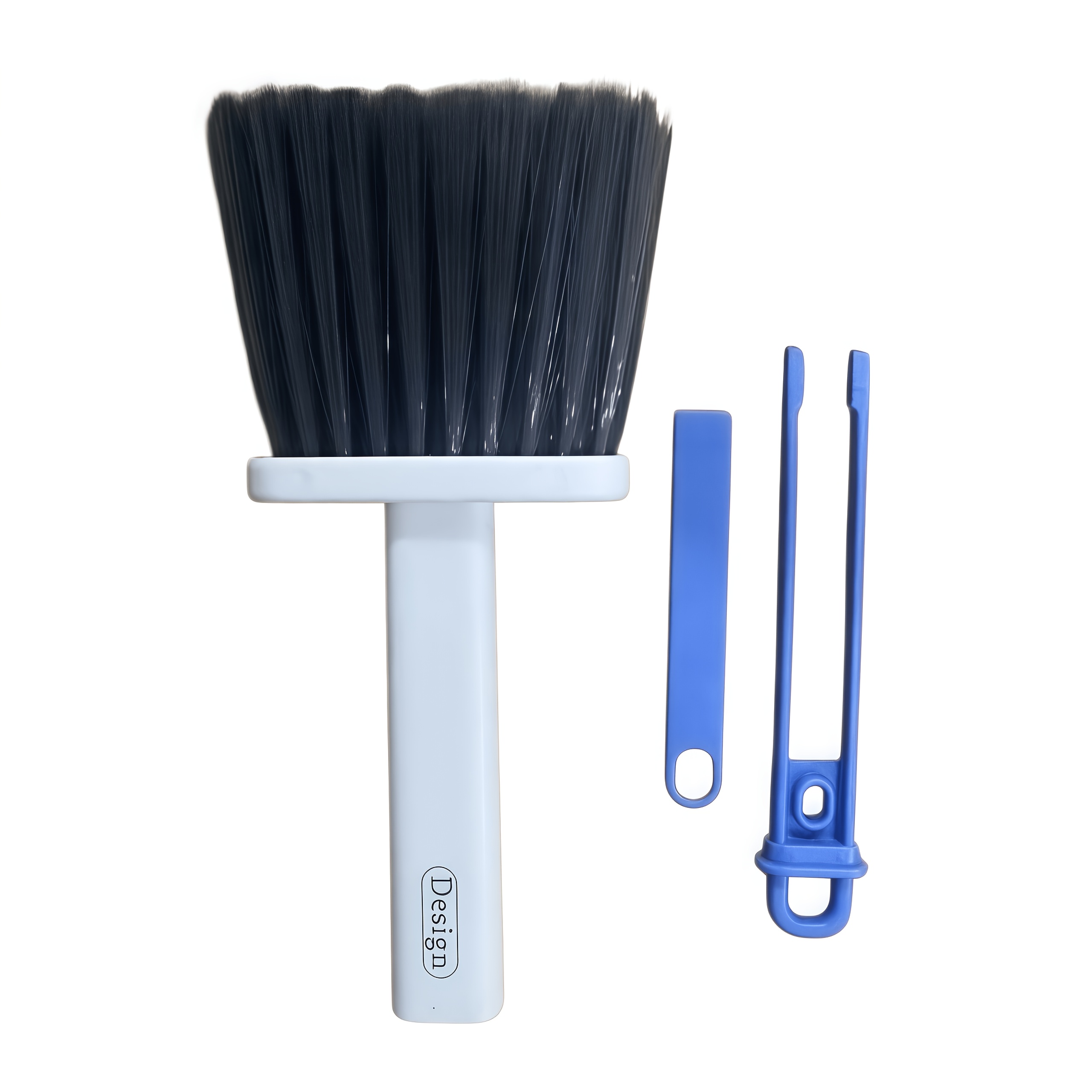 TEMU Juego de 3 cepillos para limpiar rieles de ventana - con pinza y raspador, cepillo multifuncional de cerdas suaves para ranuras, cepillo para