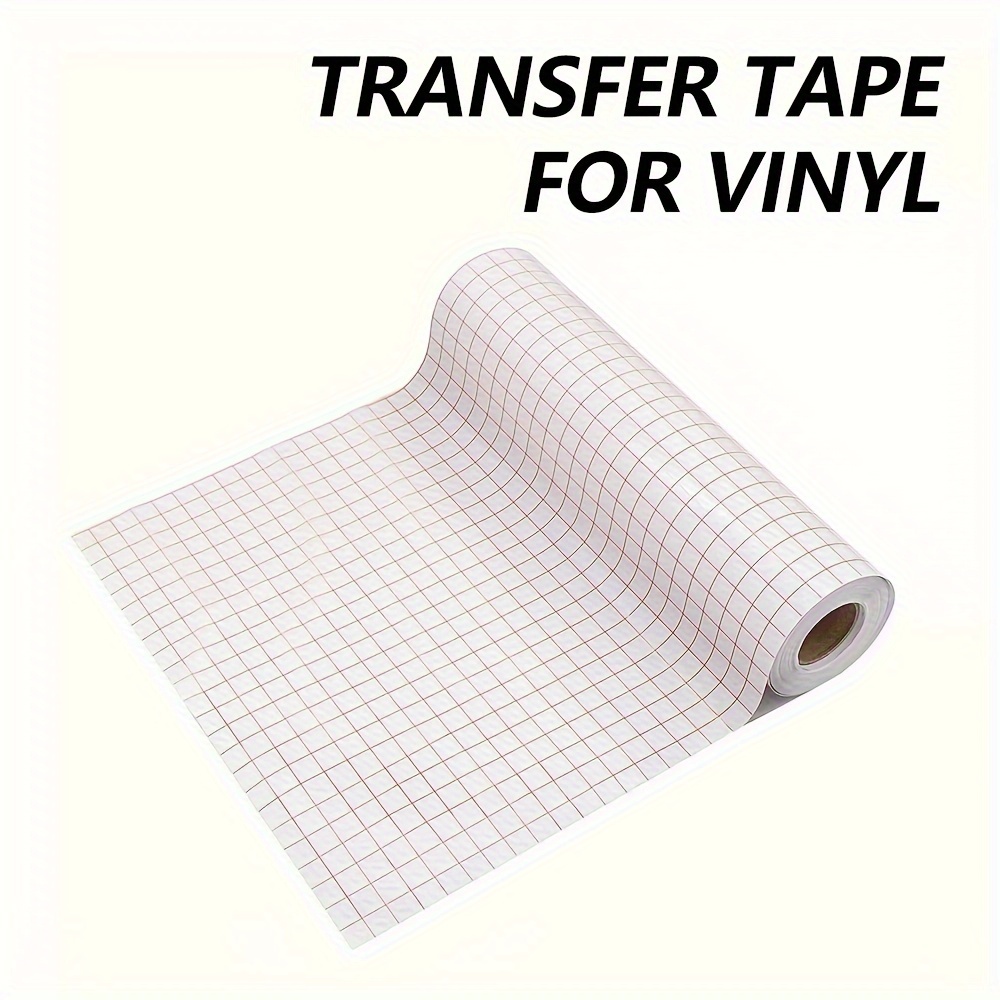 Craftopia Transfer Tape Sheets for Vinyl 12x12 Clear with Blue Alignment Grid | Compatible with Cricut Cameo Self Adhesive Vinyl for Signs