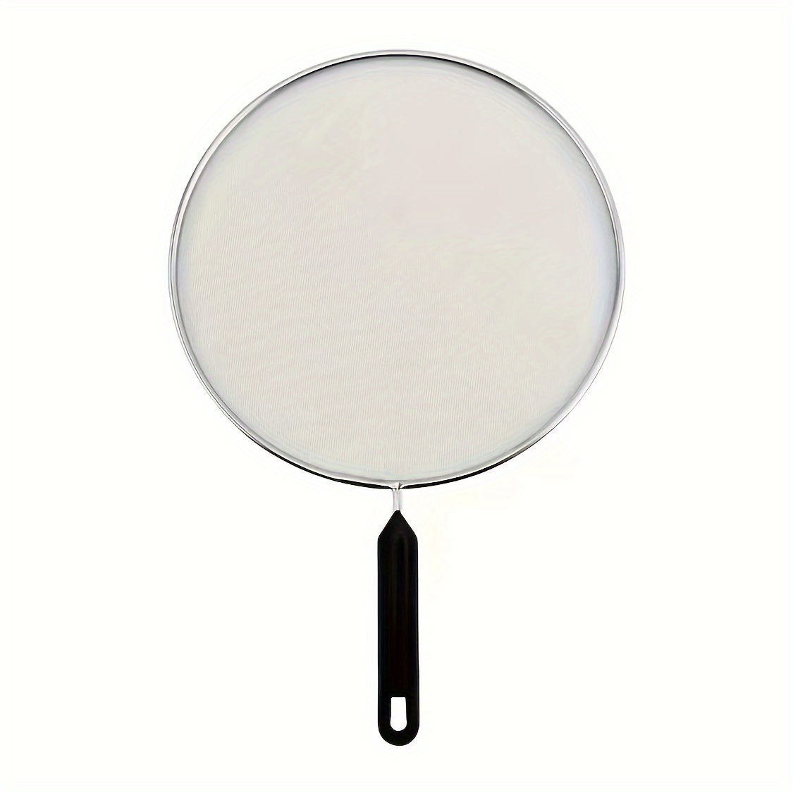 

1pc Premium Grease Splatter Screen For Frying Pans - Fine Mesh With Handle, Food-safe Cooking Oil Filter & Strainer - Essential Kitchen Tool For Healthy Cooking