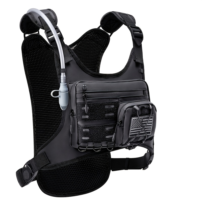TEMU Men's And Vests, Reflective Moisturizing Vests With Adjustable Waistbands And Phone Pockets, Lightweight And Breathable Running Vests Suitable