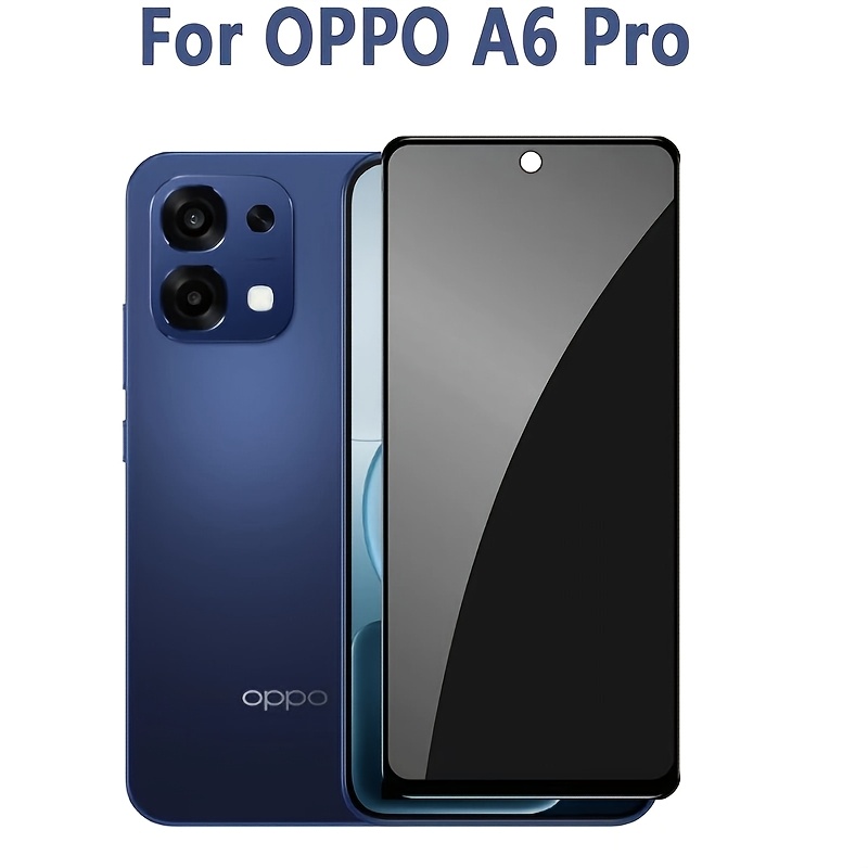 TEMU (1pc) For Oppo A6 Pro A6pro 5g Anti-spy Privacy Ceramic Soft Film Screen Protector Mobile Phone Accessory Full Cover
