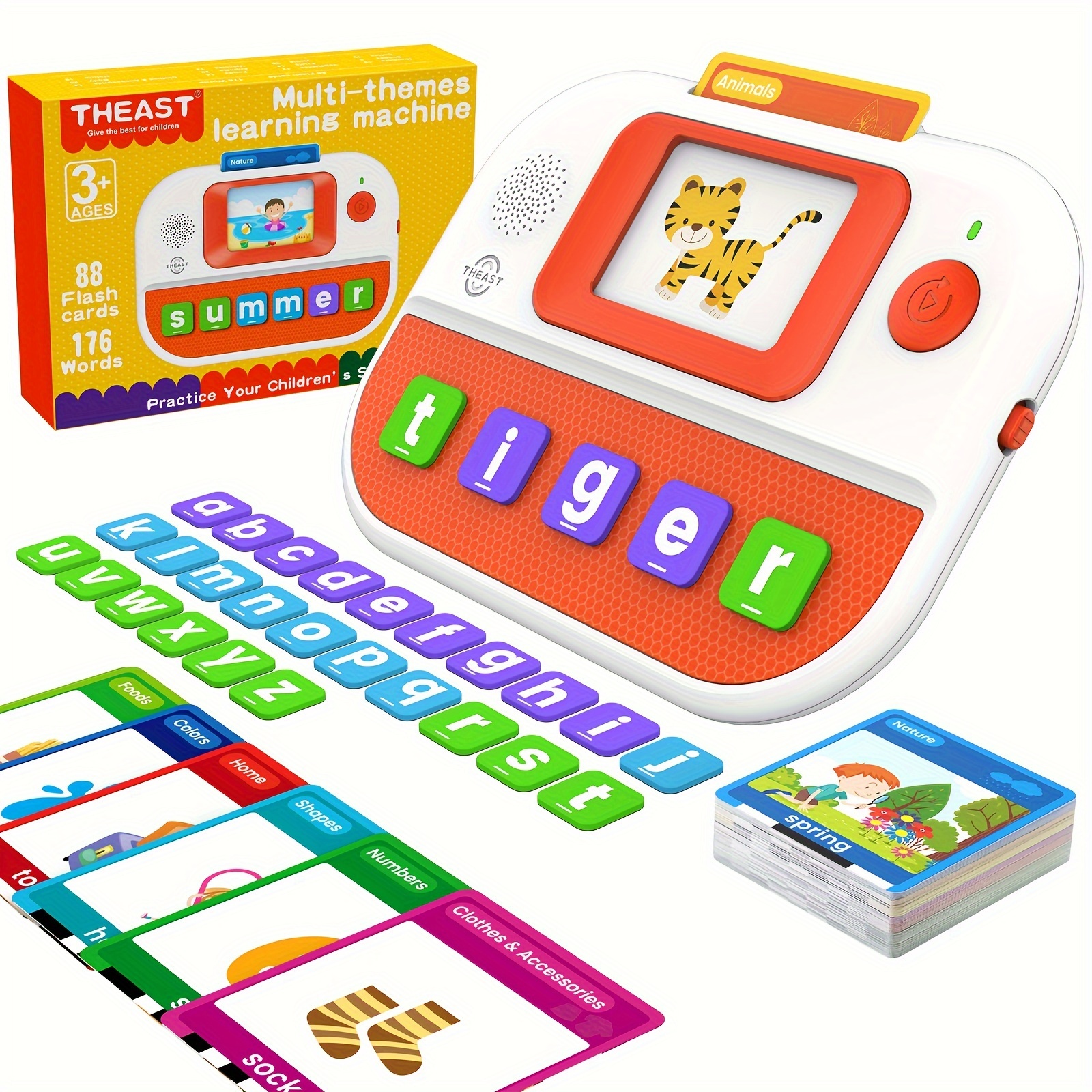 

Learning Educational Toys For Kids 1st 2nd Grades, Talking Flash Cards With 176 Sight Words, Alphabet Spelling Games For 3 4 5 6 7 8 Years Old, Speech Therapy Materials, Holiday Birthday Gifts
