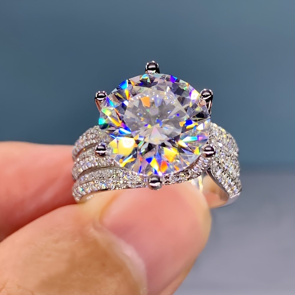 

Luxurious Full Faux Zircon Inlay, Commemorative Day Birthday Wedding Engagement Proposal Gift