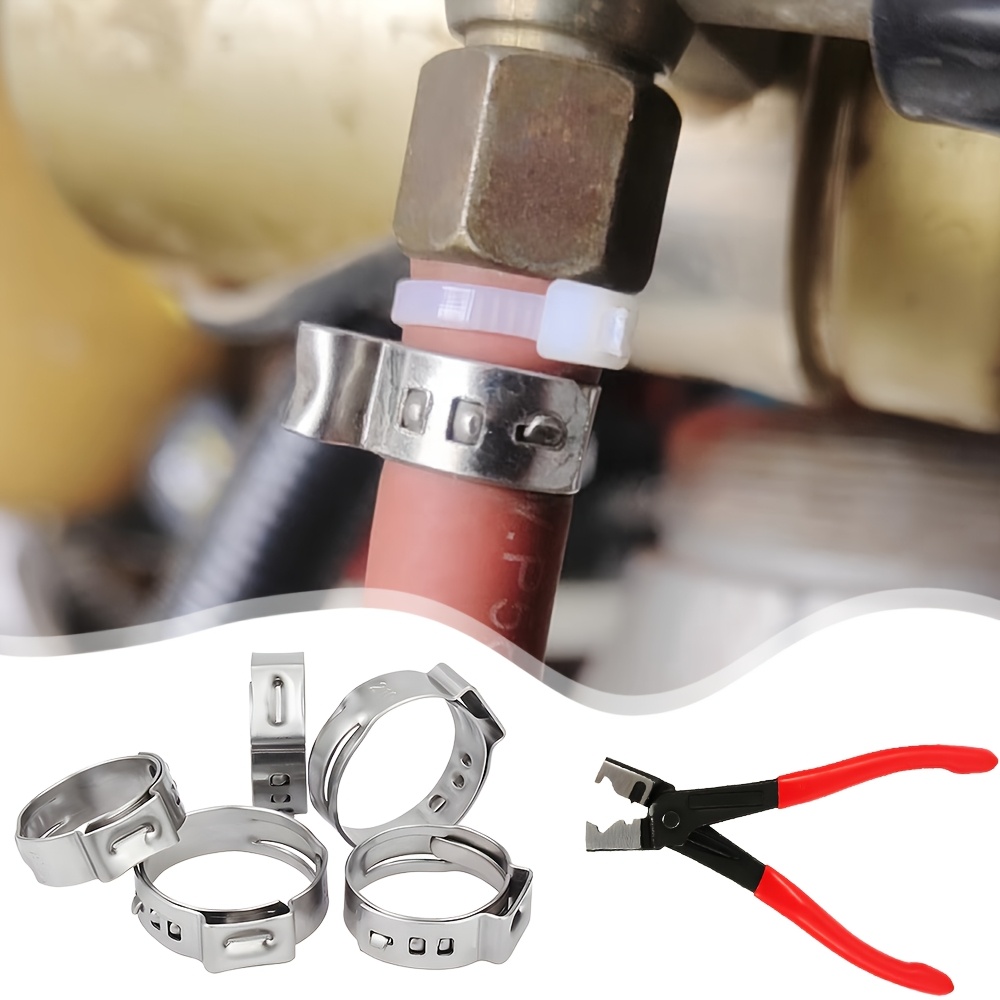 130pcs Adjustable Hose Clamps Worm Gear Stainless Steel Clamp Assortment Set Qfnxvl5bv1xculhf