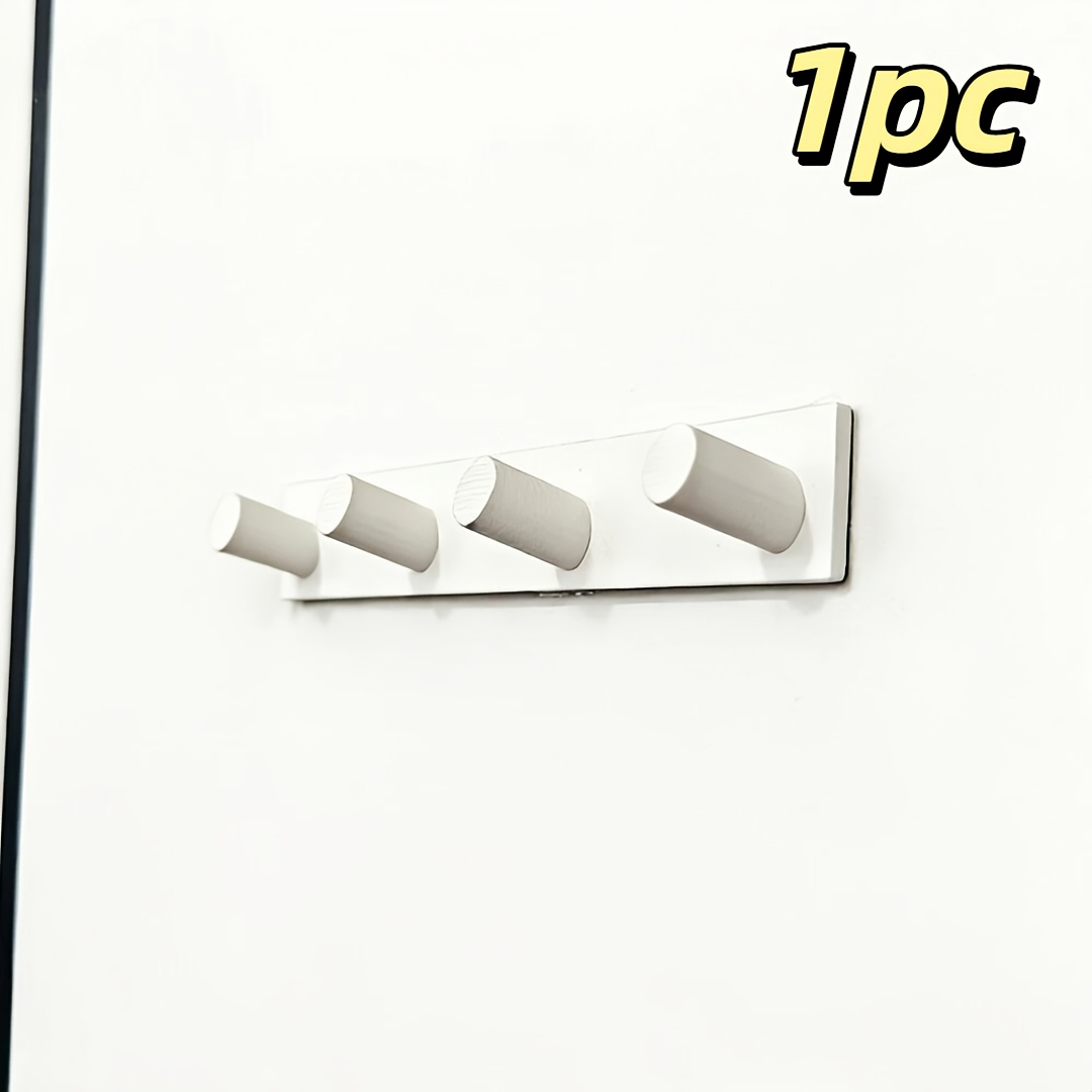TEMU Porte-clés d'entrée, Crochet pour chapeaux et petits objets, Crochets perçage, Porte-manteau mural long, Crochet mural pour porte