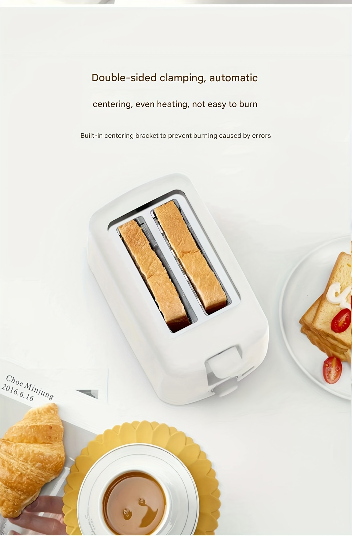 2   toaster   sandwich maker lightweight stainless steel automatic shut off extra wide slot removable crumb tray     function dual tube baking knob control suitable for bread   and   kitchen appliance modern kitchenware durable kitchen item kitchen gadget home bakers breakfast appliance   sturdy construction multifunctional appliance busy professionals Product details 1