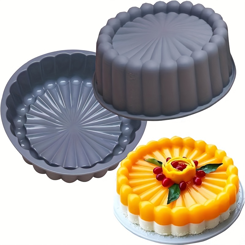 

1pc/2pcs, Charlotte Cake Pan, 8.9''x7.7'', Silicone Baking Cake Molds, Baking Pan, Oven Accessories, Baking Tools, Kitchen Gadgets, Kitchen Accessories