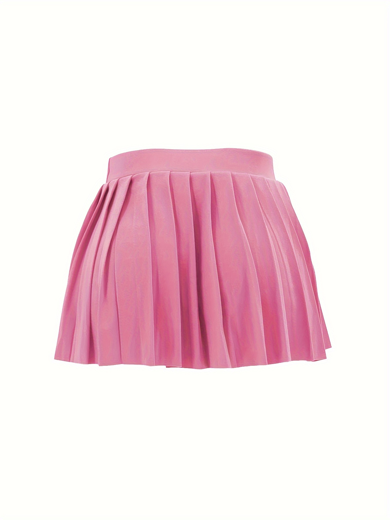 Hot pink pleated outlet skirt mini