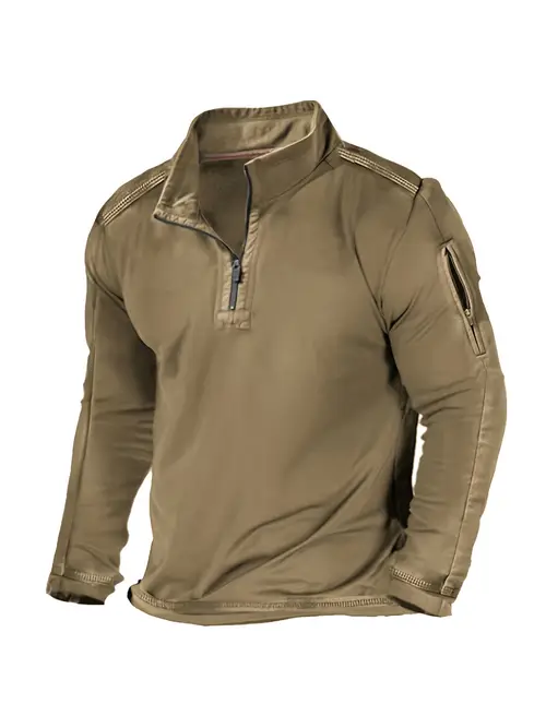spring new mens outdoor zipper pocket thin long sleeved hoodie everyday wear and casual