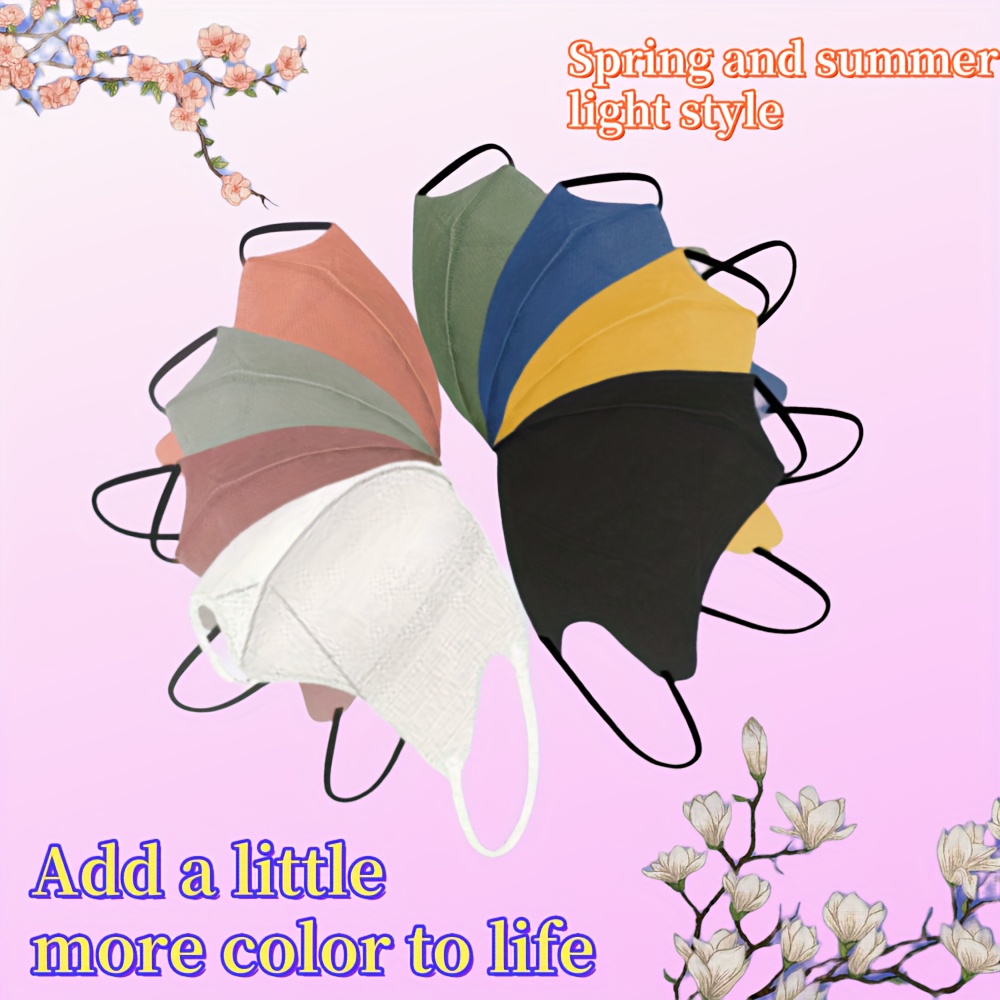 Mascherina Viso Unisex In Cotone Lavabile - Triplo Strato - Fantasia Autunnale - Prodotta UK