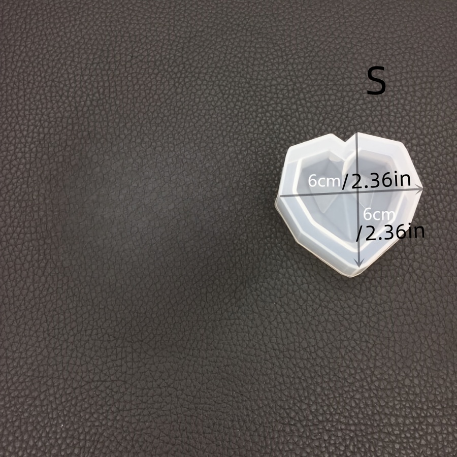 TEMU Stampi in resina per , geometrici 3D a forma di cuore, stampo in silicone per candele, , forniture commerciali per candele, stampo per San,