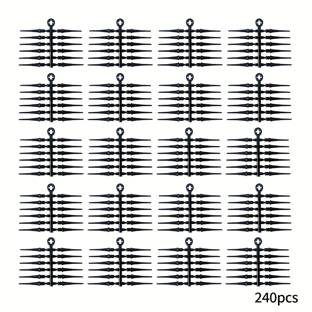 240pcs Solid Color Dart Tips, Multiple Colors , Suitable For Casual, Competitive, And Daily Dart Practice. Ideal Gift For Dart Enthusiasts