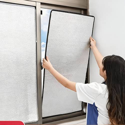 full shade sun protection window film static cling anti glare insulating film heat and blocking reusable window covering with suction cups