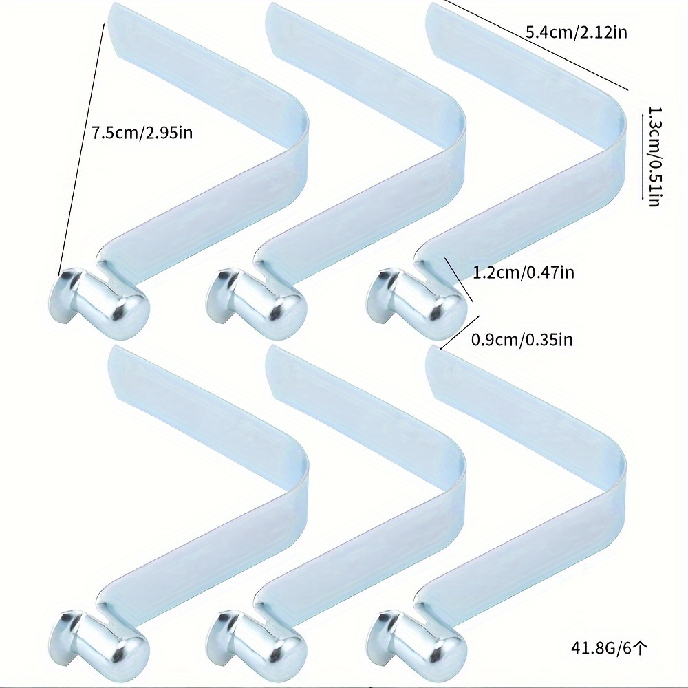 Lot De 6 Clips à Ressort Pour Kayak, Tente, Pagaie - Goupilles De Verrouillage En Acier, Tailles 6/8/9mm - 4