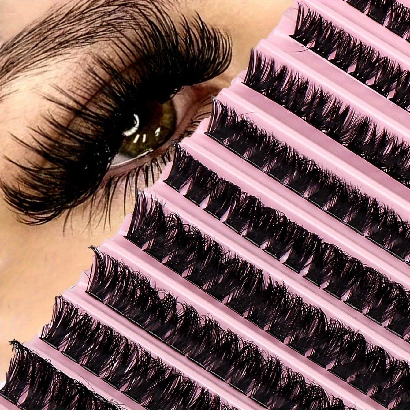 

200 Clusters Faux Mink Eyelash Extensions - 30d/40d/80d, Dly Natural Look Wispy Lashes, Beginner-friendly & Reusable, Various Lengths (10-12mm/13-15mm/16-18mm)