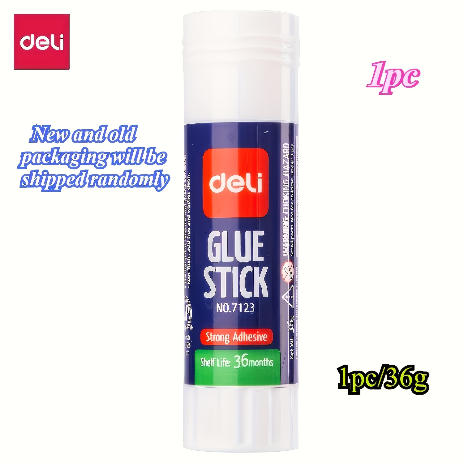 

Deli Glue Stick Strong Adhesive Performance, Smooth Application, Pvp Material, Non-toxic Formula, Washable Glue, Suitable For Students, Diy, And Offices. In 1pc, 4pcs/box, 12pcs/box