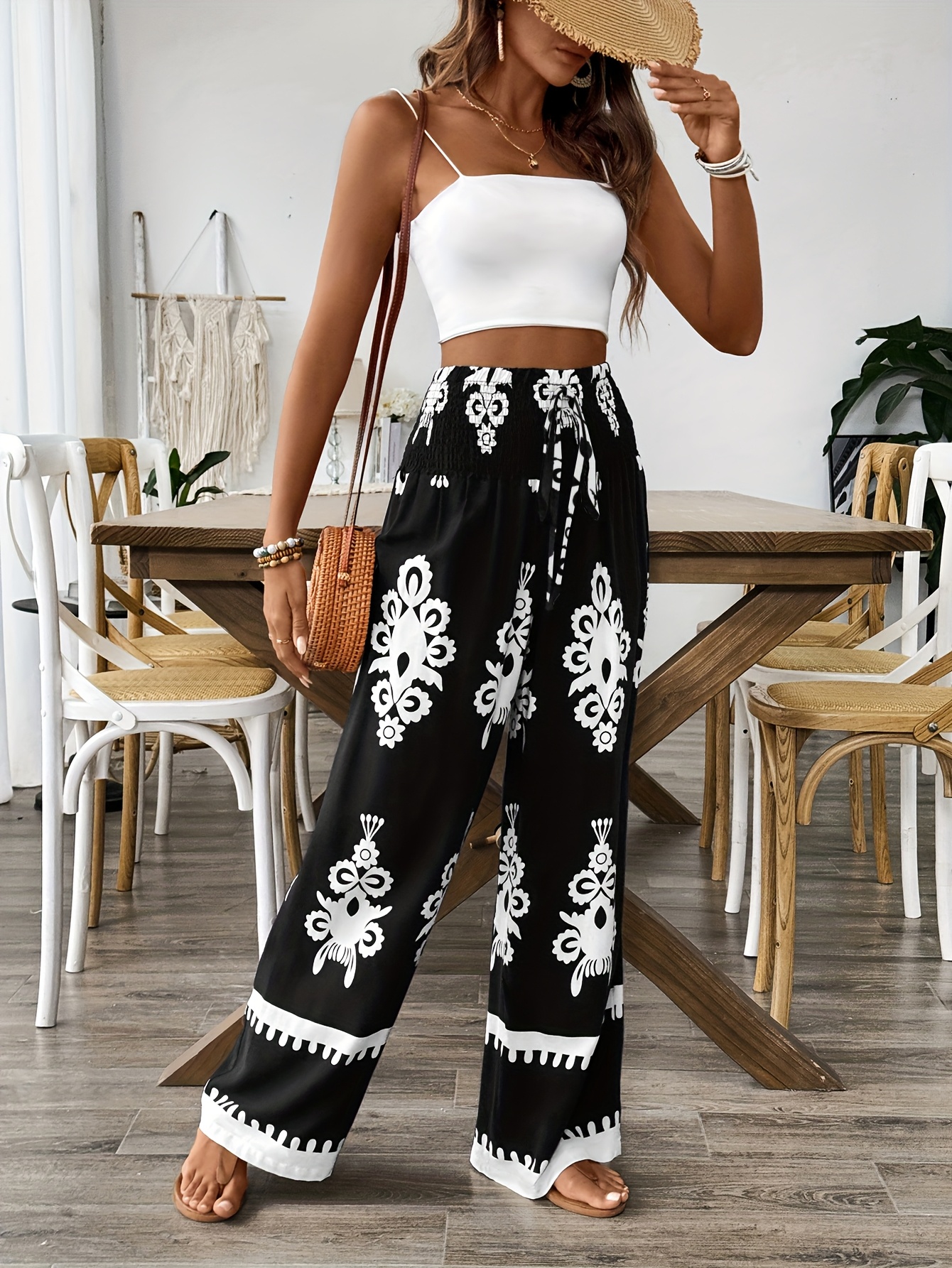 パンツ Tinytinydoors y Pants - Flower floral pants sold on Temu Canada