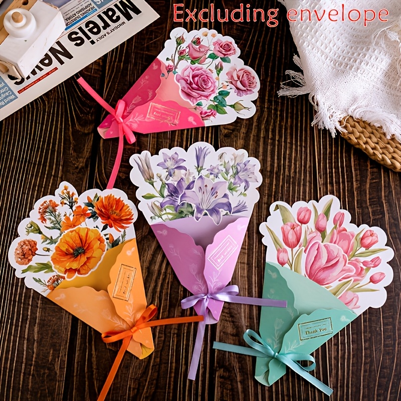 

Carte de Vœux Bouquet Pop-Up 3D - Parfaite pour Noël, la Saint-Valentin, des Mères & des Pères - Cadeau Créatif pour , & les Êtres Chers, Idéal pour Noël