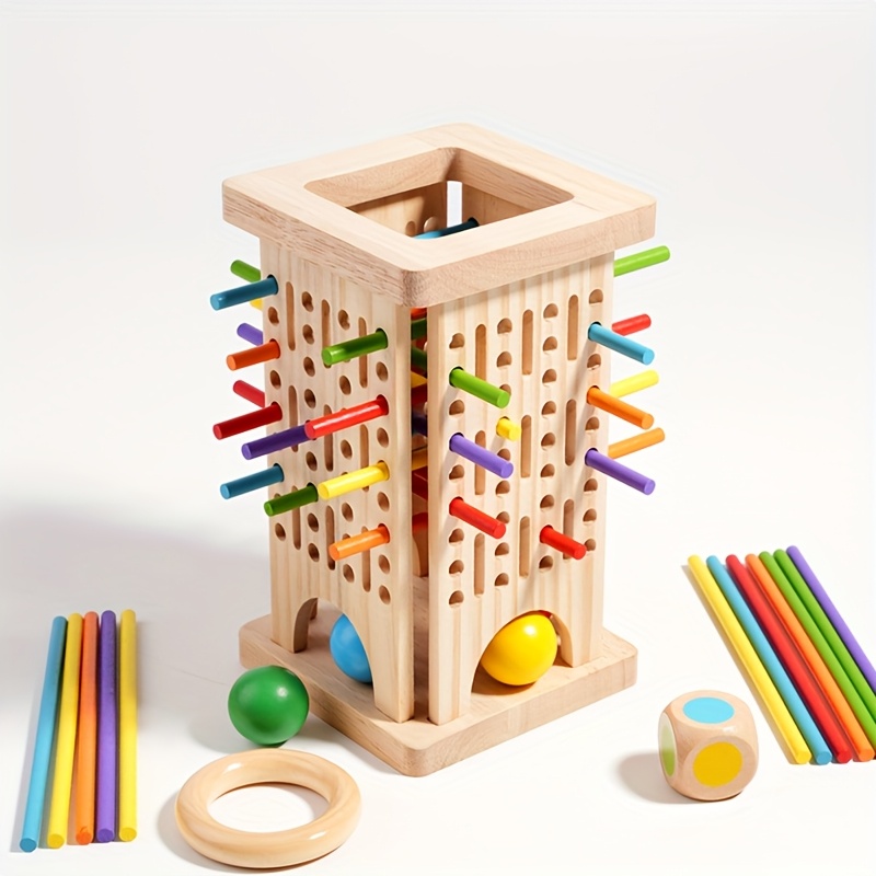 TEMU 1 Set Of Stick-pulling Toys, A Beneficial Toy For Parents And Children, A Multiplayer Interactive Tabletop Game, A Family Game, For Developing