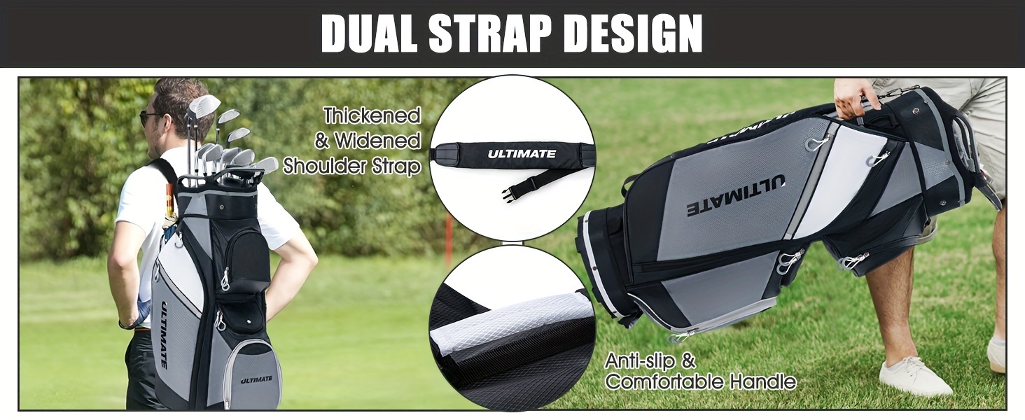 carrito golf 10 bolsa soporte 14 palos bolsillo frigorífico Temu