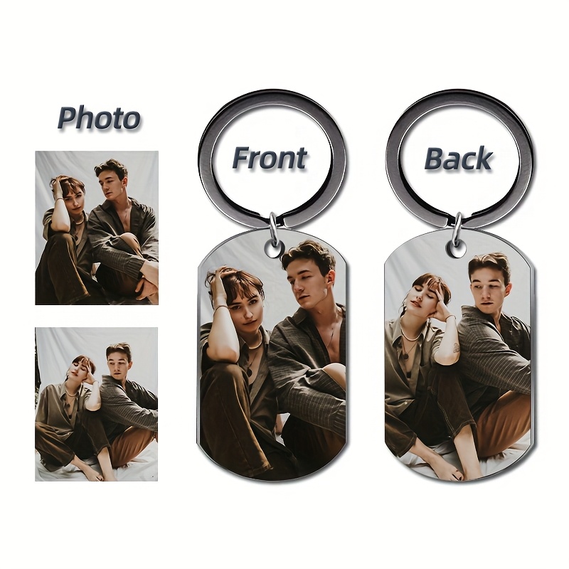 

A Personalized Dog Tag Keychain For Men, Customizable With Different On , Allowing You To Your Photos. Can A , While Can Family, Making It A Great Gift Option.