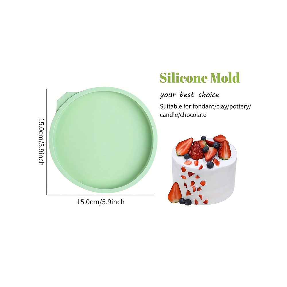4"/6"/8" Round Food-grade Silicone Cake Mold Compatible For Ovens - Baking Pan, High-temperature Resistant Layered Cake Pan For, Christmas, Easter, Valentine' Day Cakes - Diy Baking Tool