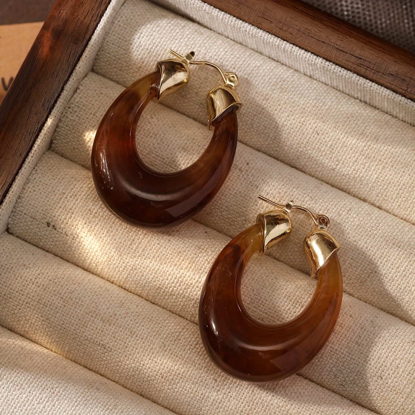 

Elegant And Unique Hoop Earrings: Everyday Wear And - Resin And Acrylic With Plating