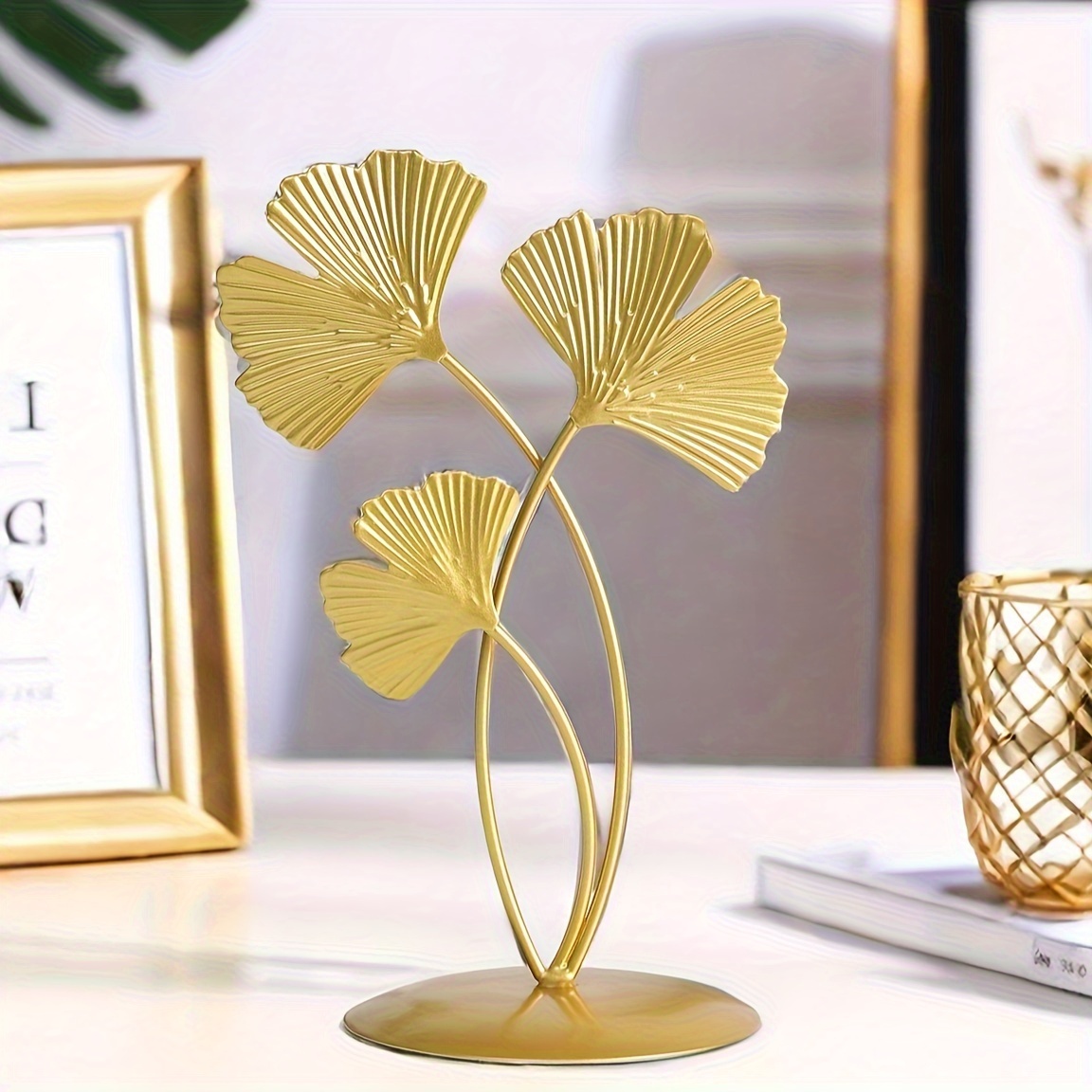 

Elegant Handcrafted Leaf Metal Decor - For Home, Office, And Entryway
