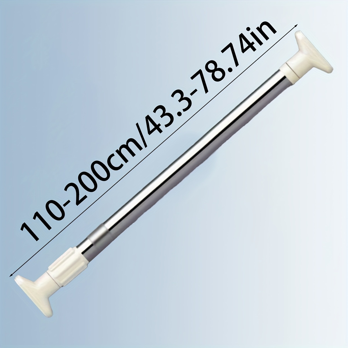 Multifunctional No-Drill Shower Rod, Easy Installation