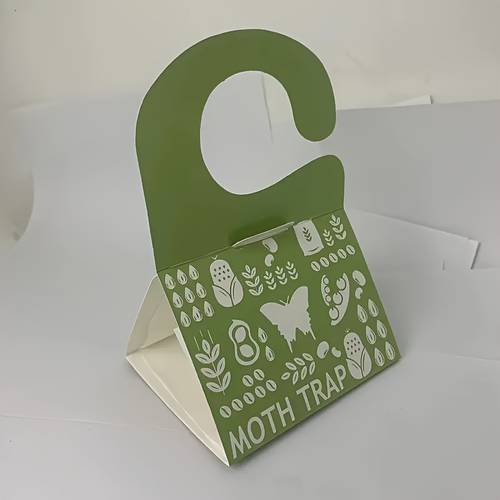 1pc or 3pcs Non-Toxic Moth Trap Sticky Board - Chemical-Free, Non-Toxic Moth Killer with Design for Closets, Cabinets, Wardrobes, Pantry - Long-Lasting Trap for Carpet Beetles, Clothes Moths, Pantry Pests - Easy Setup, No Residue, Safe & Pets - Green & Non-Pheromone Trap with Hanging Hook for Easy Placement