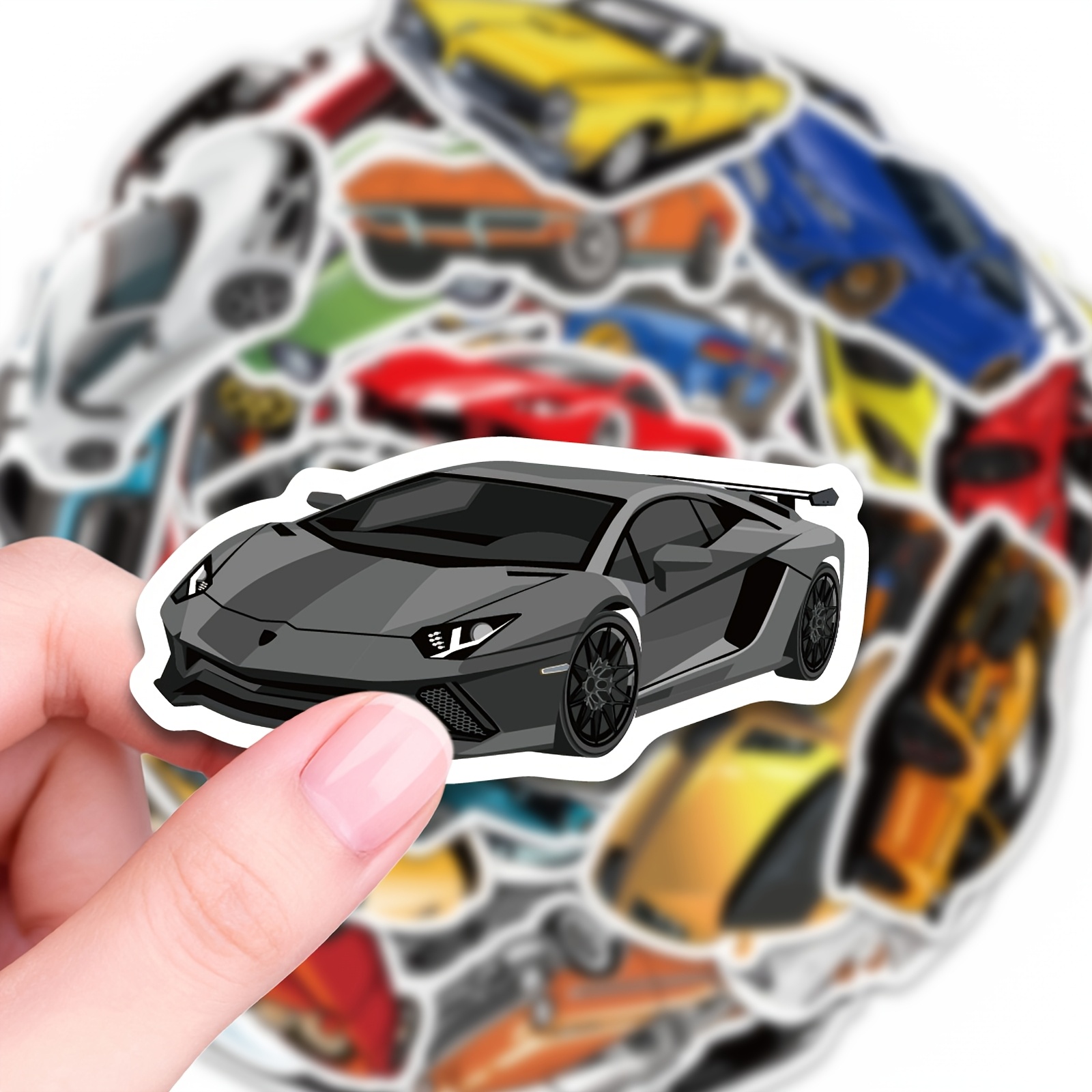 car stickers sold on Temu United States