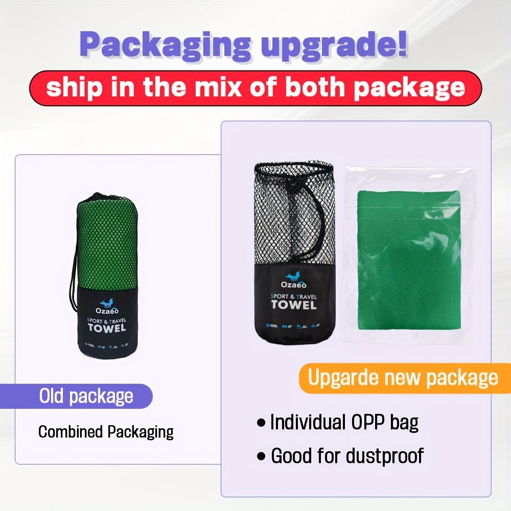 1pc Highly Absorbency Quick-Drying Microfiber Travel Sports Towel with Lightweight Mesh Bag,Light Beige-friendly,Travel-friendly,gift Idea Perfect for Outdoor Camping, Sports, Beach, Hiking, Travel,Yoga, Swim,Gym,Golf, Pick Ball Accessories