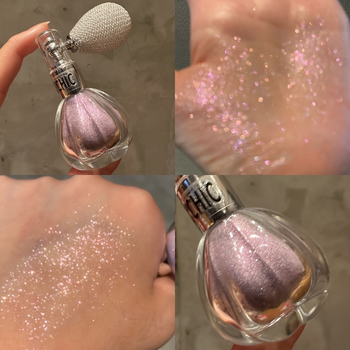 new 4 color iridescent pumpkin bottle highlighter shimmering powder   crushed spray eyeshadow contour under eye brightening pearlescent   crushed body face highlighter natural brightening three dimensional makeup Product details 2