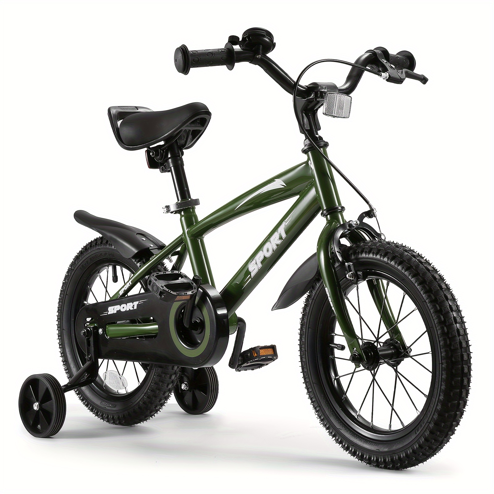 

14 Inch Kids Bike Kid's Bike For Boys Girls Ages 3-6 Kids, Children Bicycle With Training Wheels Suitable For 35-45 Inches Tall Children And Toddler