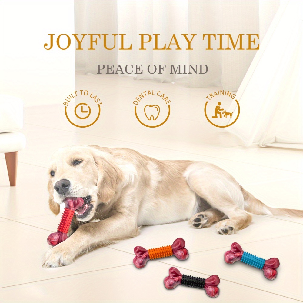   heavy duty chew for large breed   beef flavor dental dog toys with nylon rubber construction indestructible chew toy for puppy teething dental health compatible with   breeds easy to   for   0